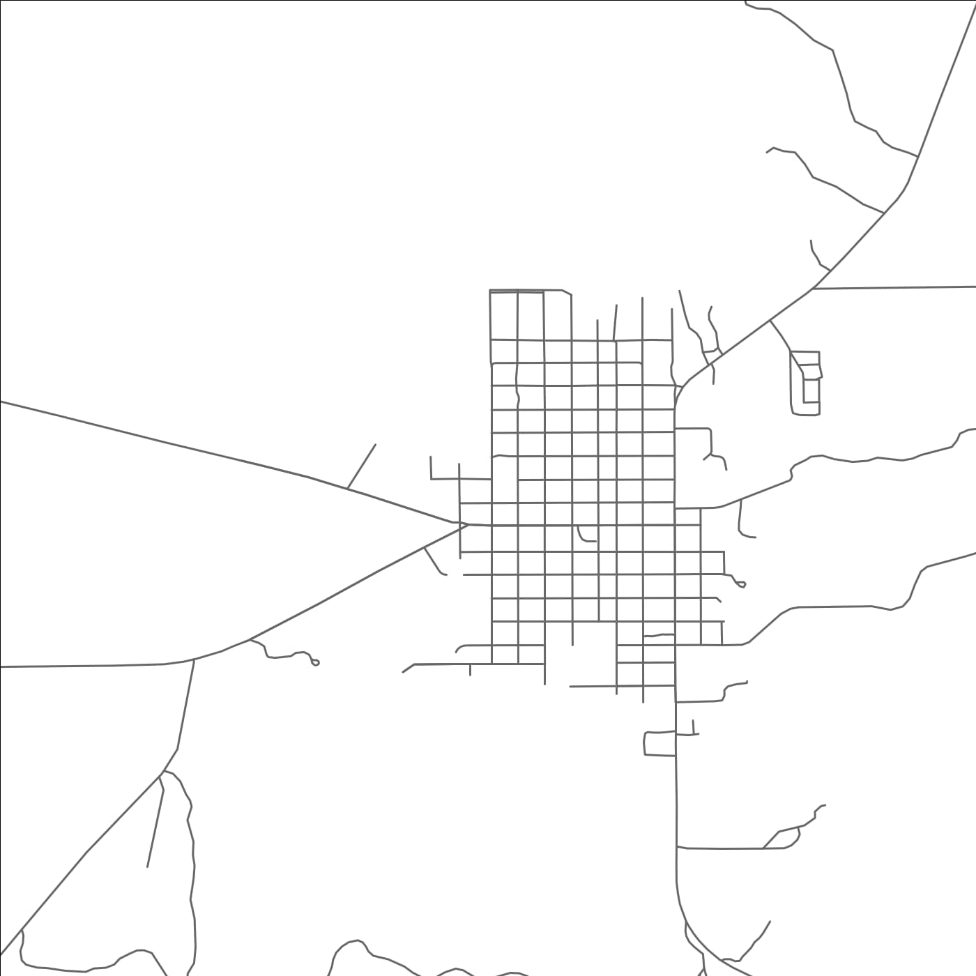 ROAD MAP OF ROCKSPRINGS, TEXAS BY MAPBAKES