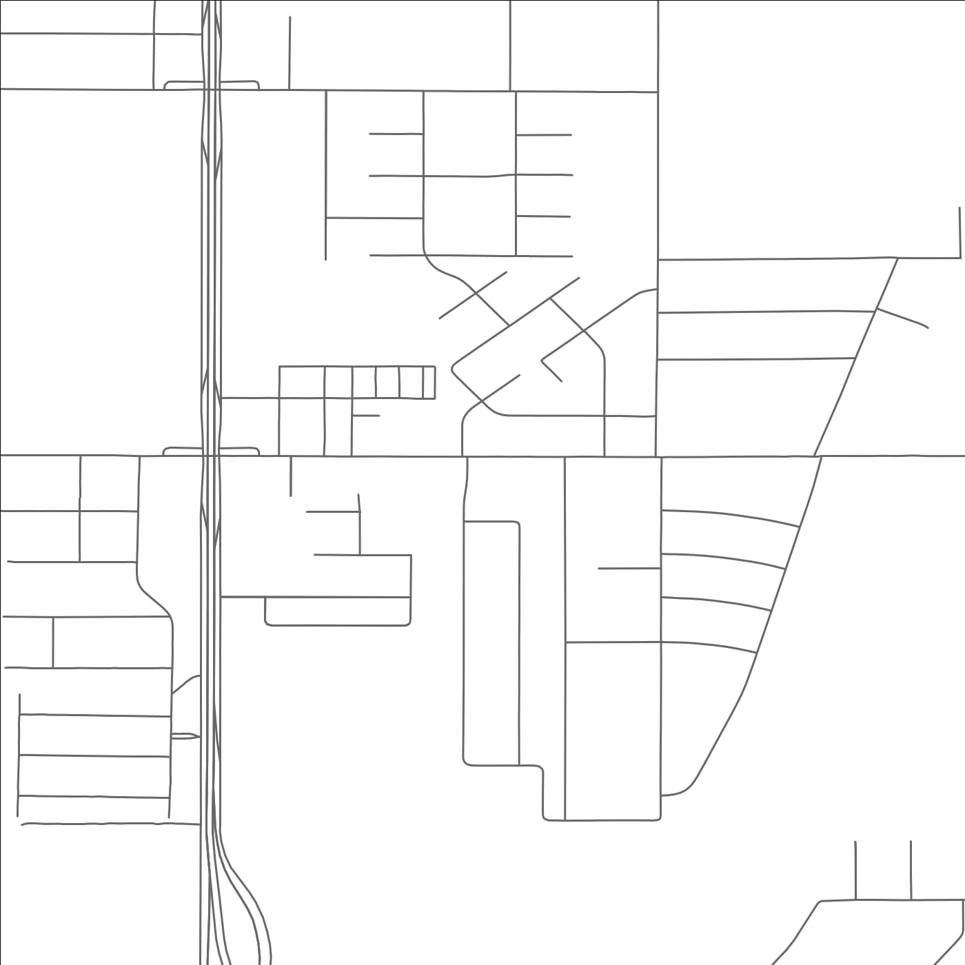 ROAD MAP OF ROCKWELL PLACE, TEXAS BY MAPBAKES