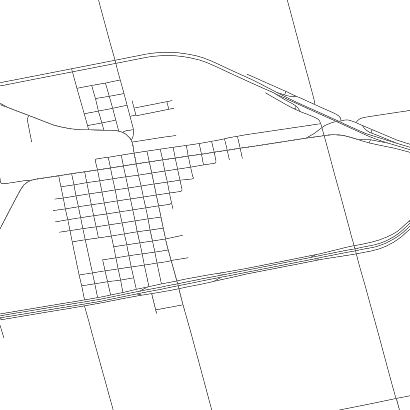 ROAD MAP OF ROSCOE, TEXAS BY MAPBAKES