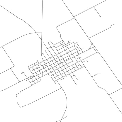 ROAD MAP OF ROSEBUD, TEXAS BY MAPBAKES