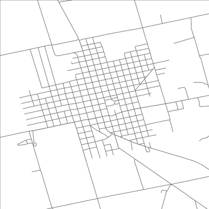 ROAD MAP OF ROTAN, TEXAS BY MAPBAKES