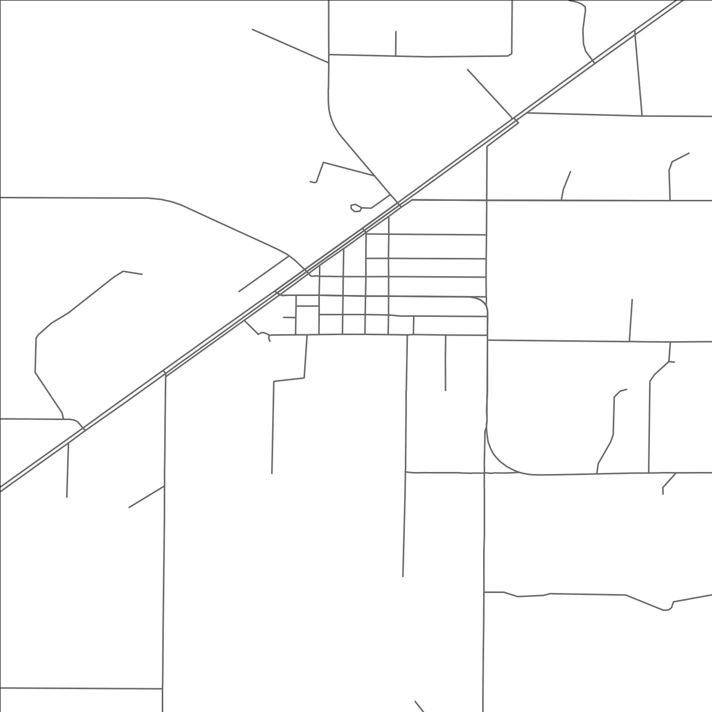 ROAD MAP OF ROWENA, TEXAS BY MAPBAKES