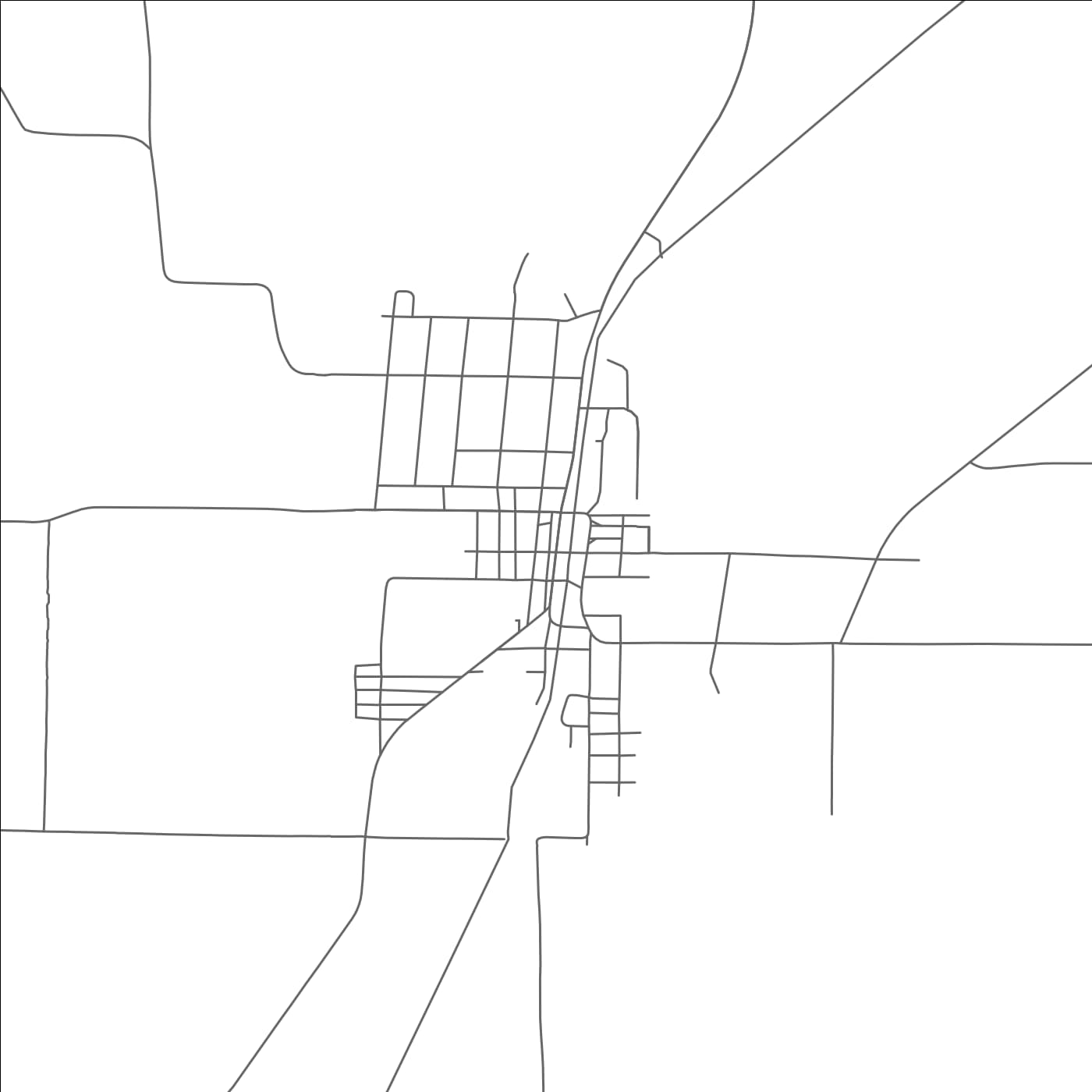 ROAD MAP OF ROXTON, TEXAS BY MAPBAKES