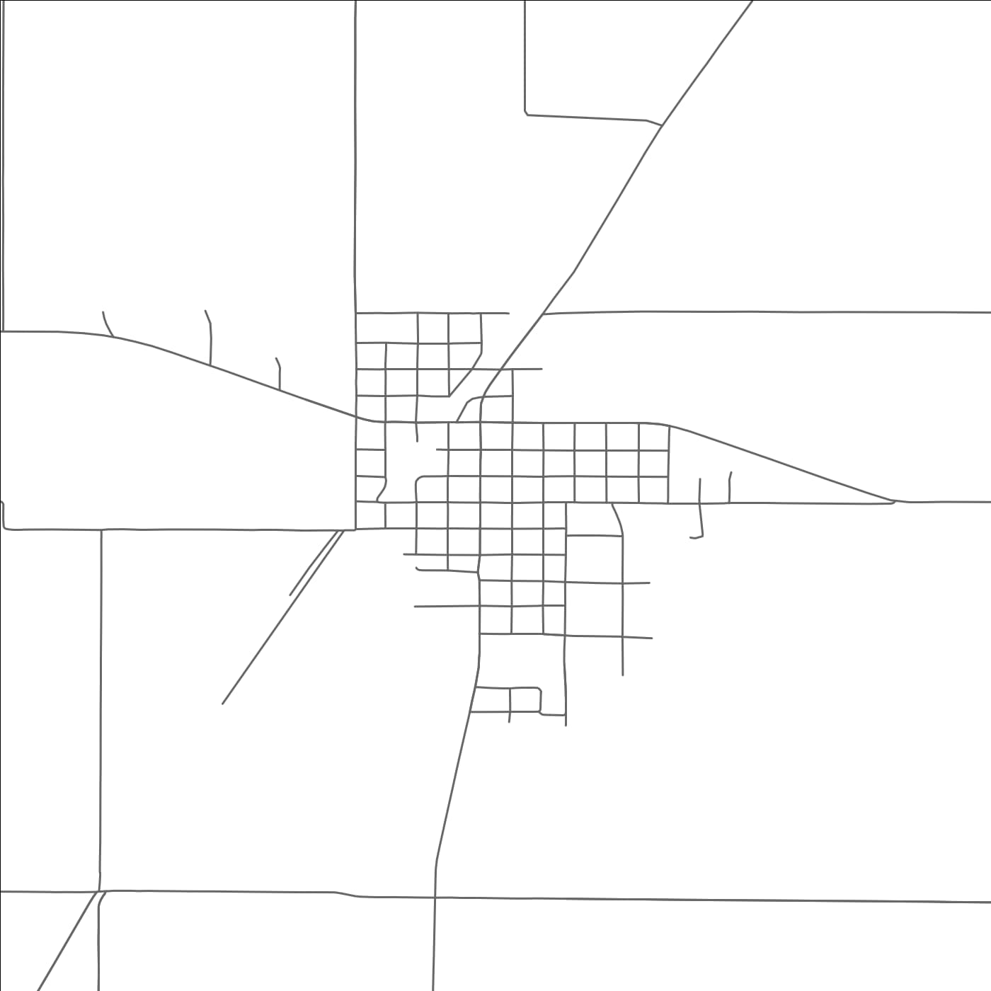 ROAD MAP OF RULE, TEXAS BY MAPBAKES