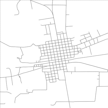 ROAD MAP OF SABINAL, TEXAS BY MAPBAKES