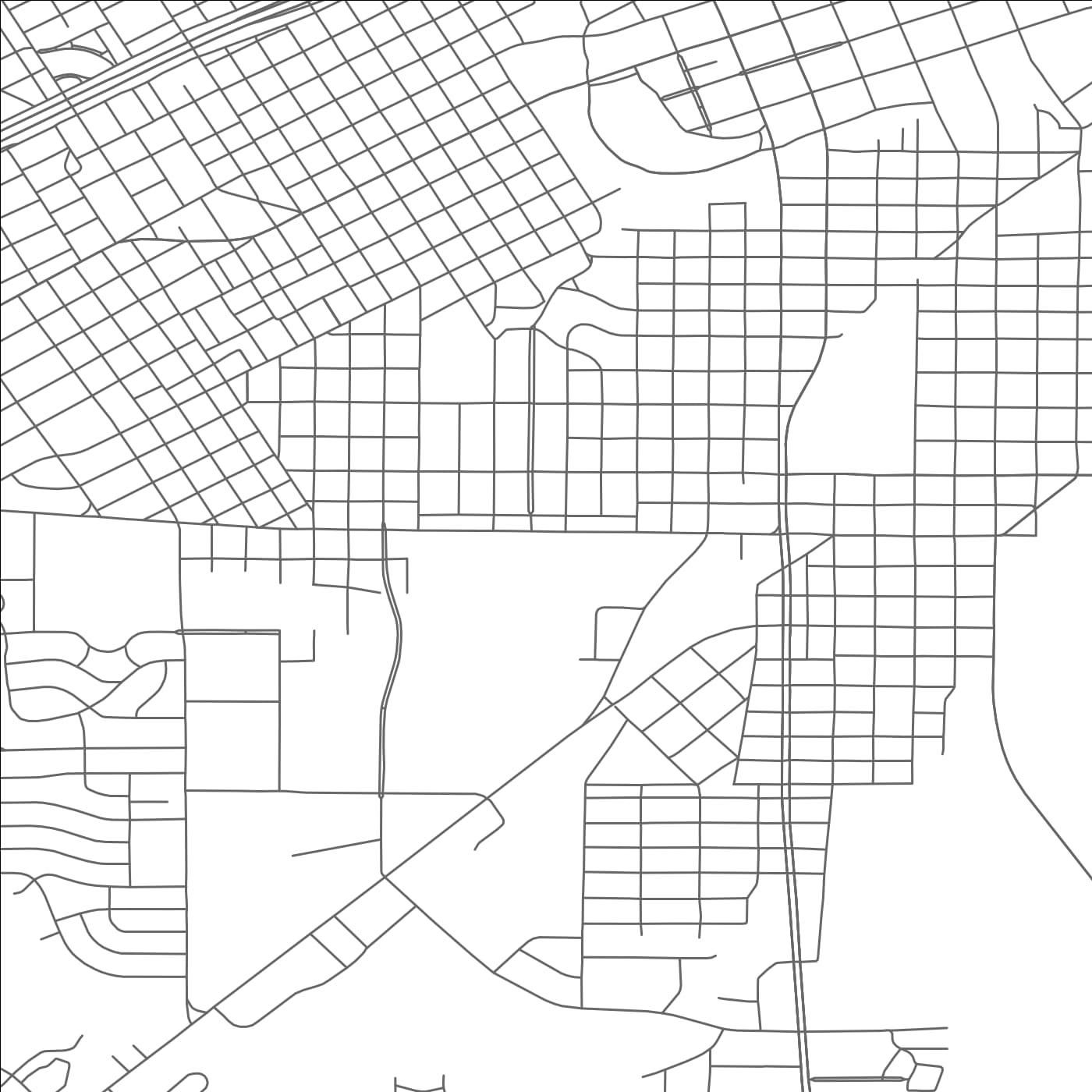 ROAD MAP OF SAN ANGELO, TEXAS BY MAPBAKES