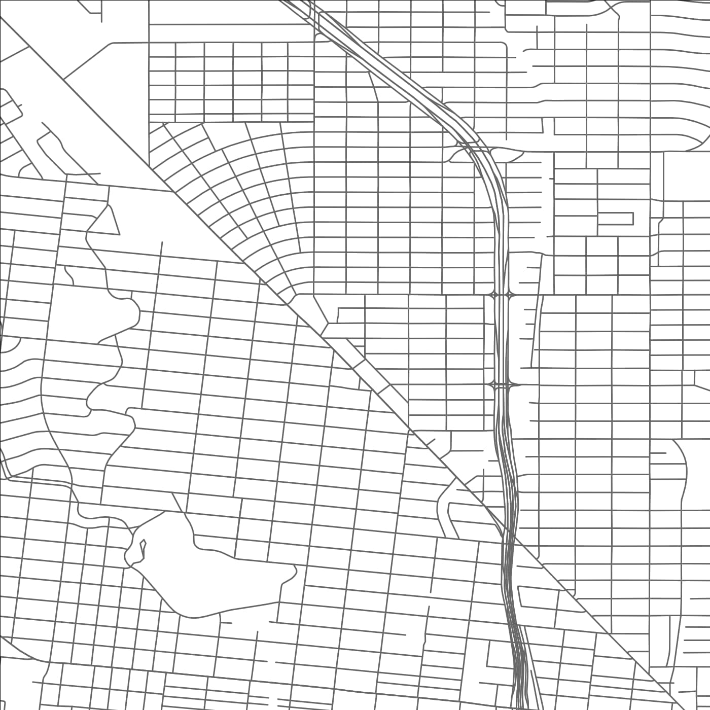 ROAD MAP OF SAN ANTONIO, TEXAS BY MAPBAKES