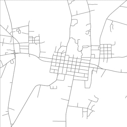 ROAD MAP OF SAN AUGUSTINE, TEXAS BY MAPBAKES