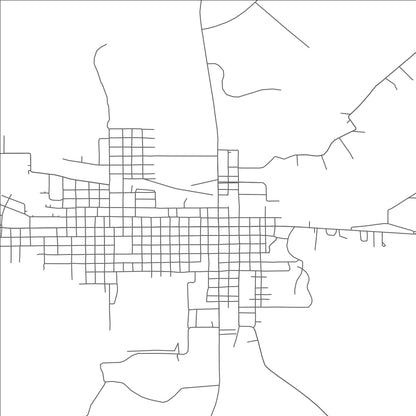 ROAD MAP OF SAN SABA, TEXAS BY MAPBAKES