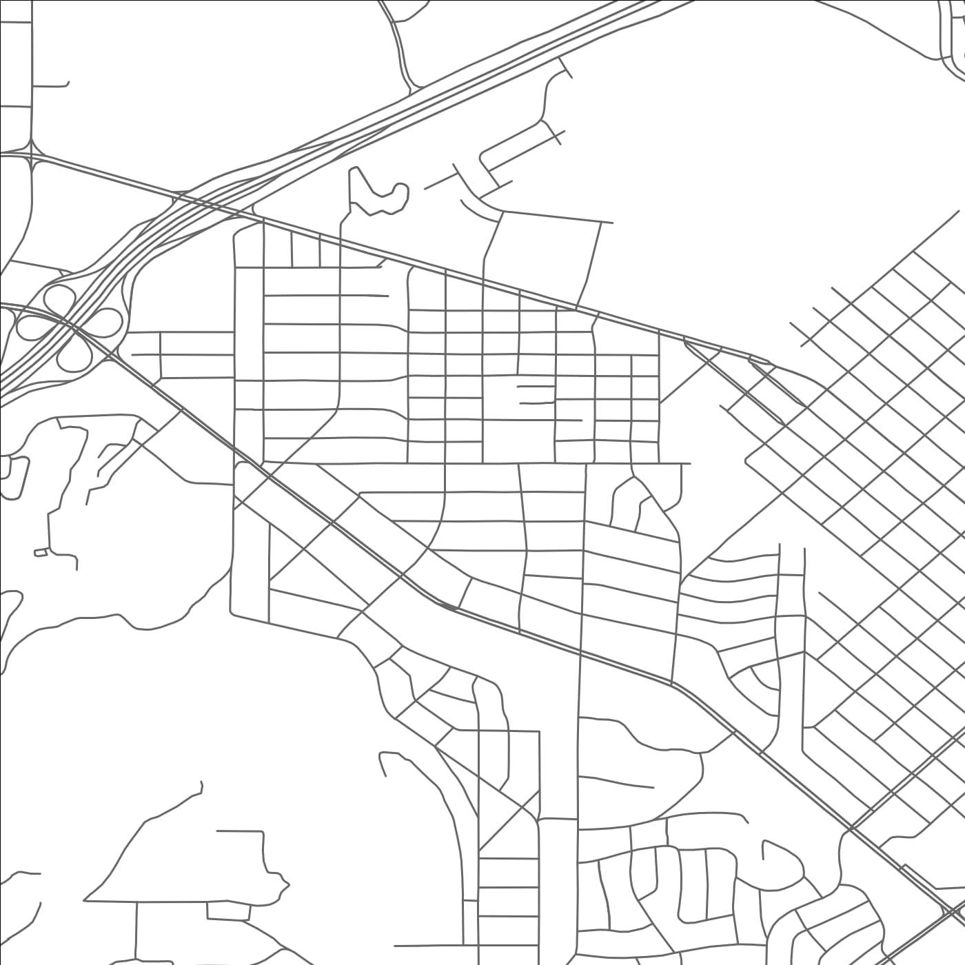 ROAD MAP OF SANSOM PARK, TEXAS BY MAPBAKES