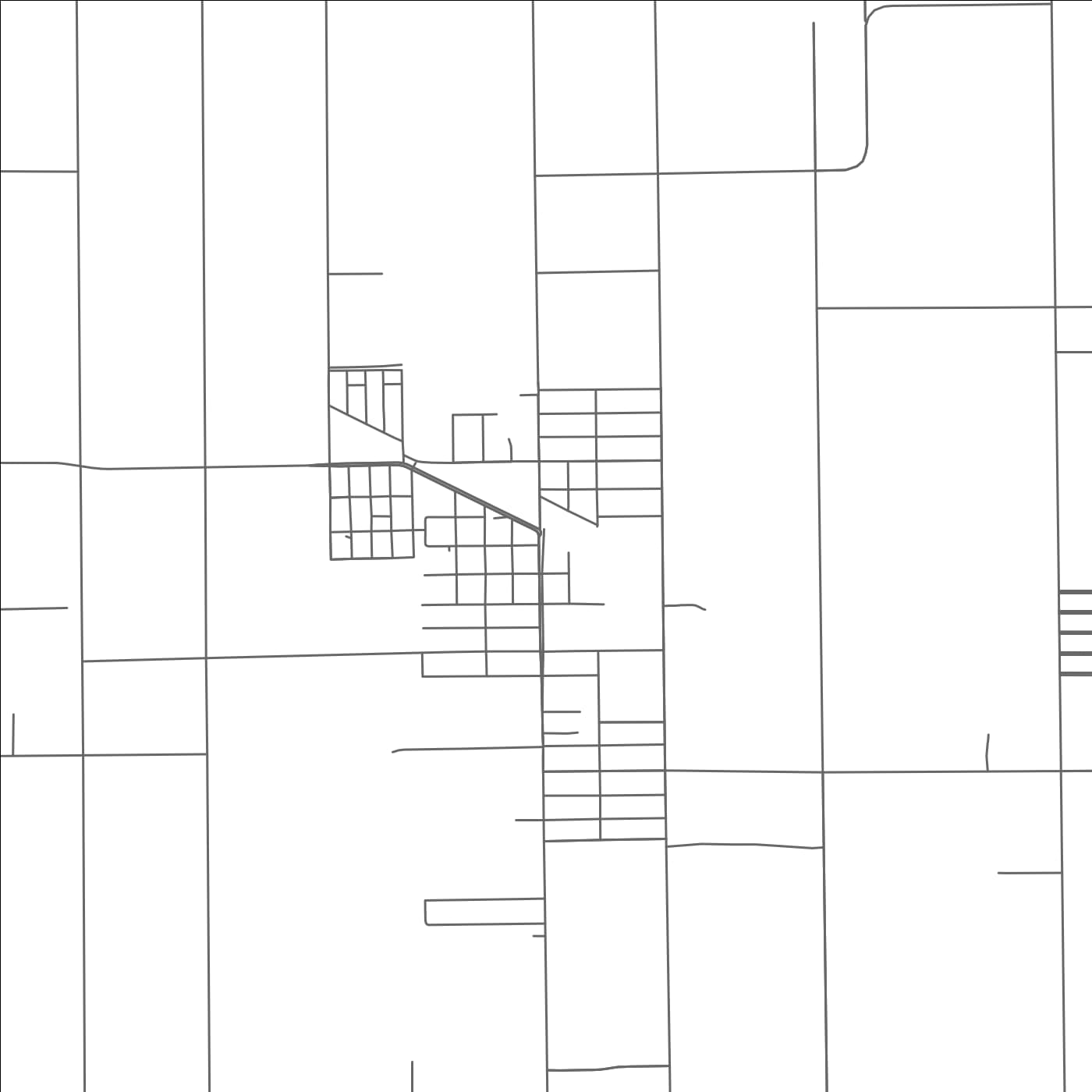 ROAD MAP OF SANTA ROSA, TEXAS BY MAPBAKES