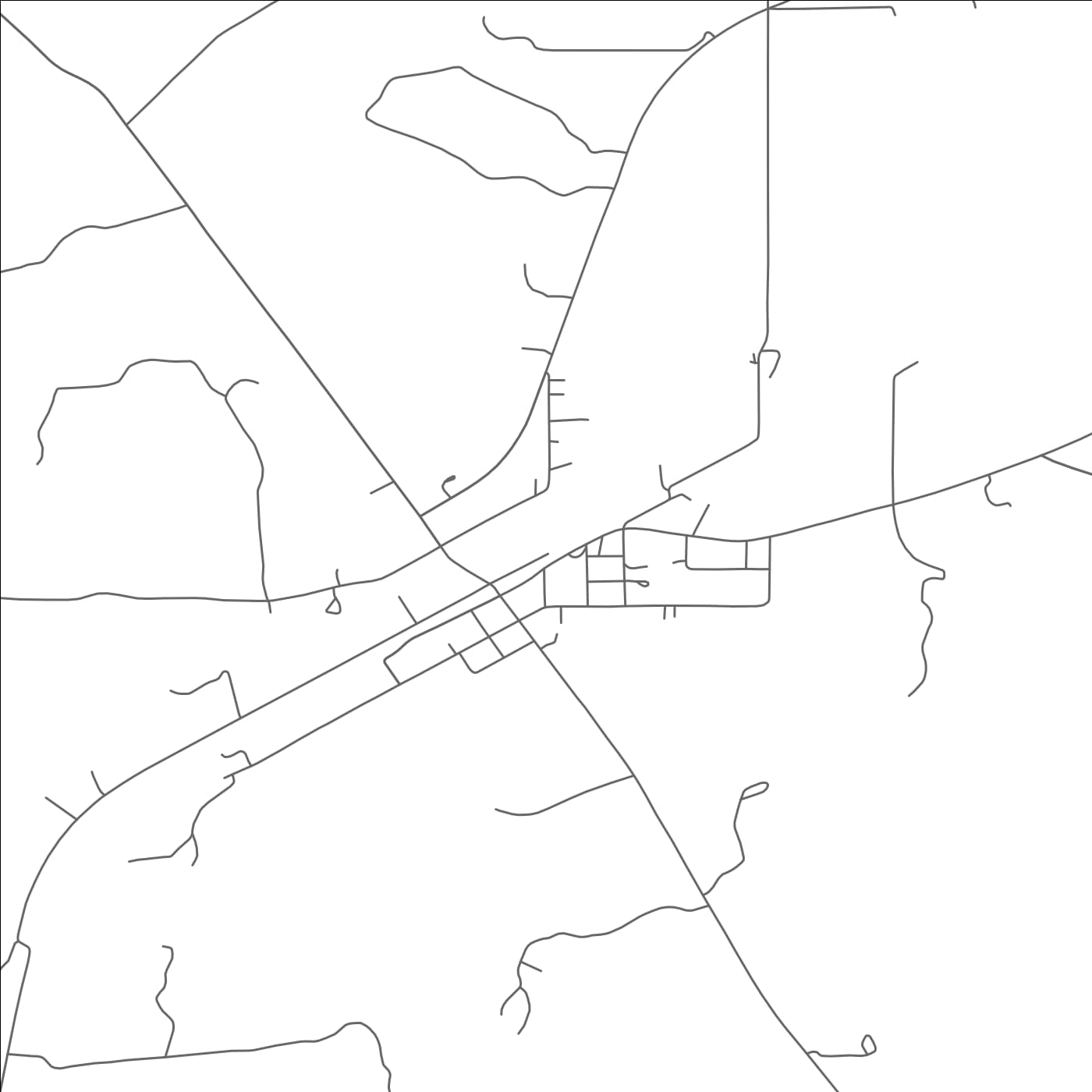 ROAD MAP OF SANTO, TEXAS BY MAPBAKES