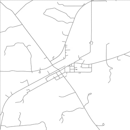 ROAD MAP OF SANTO, TEXAS BY MAPBAKES