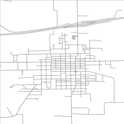 ROAD MAP OF SCHULENBURG, TEXAS BY MAPBAKES