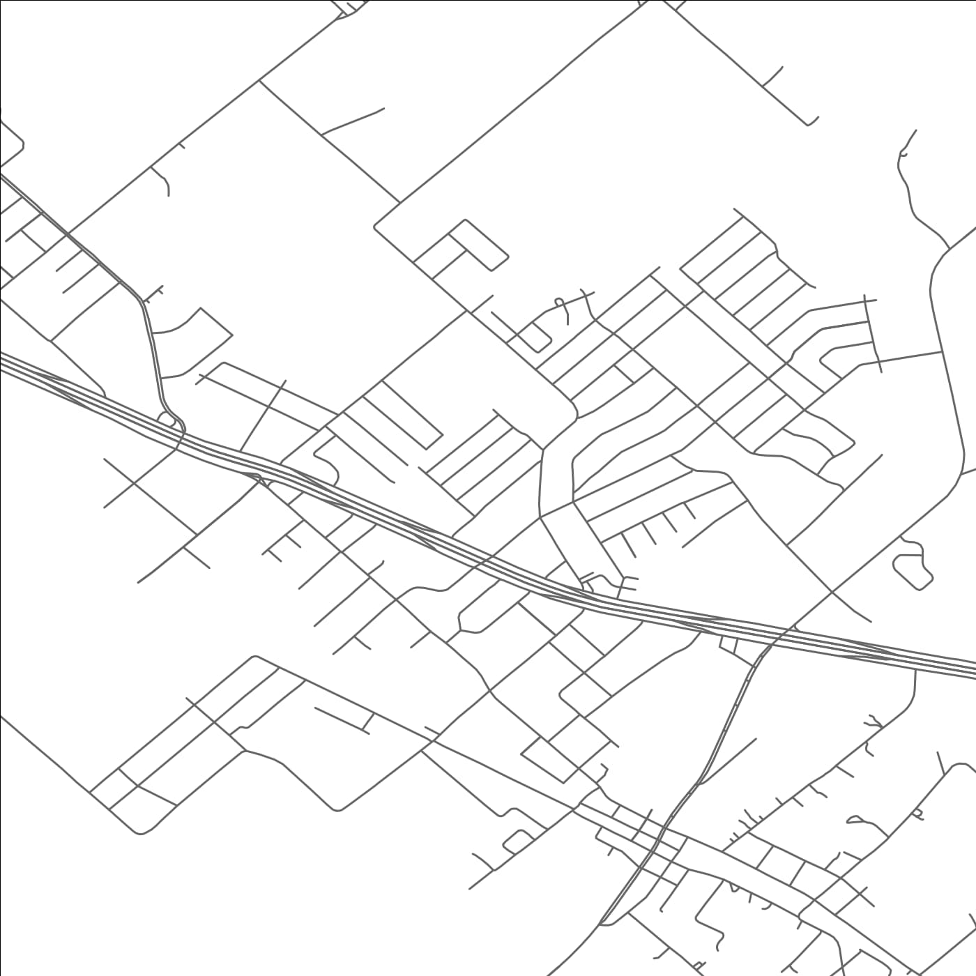 ROAD MAP OF SEAGOVILLE, TEXAS BY MAPBAKES