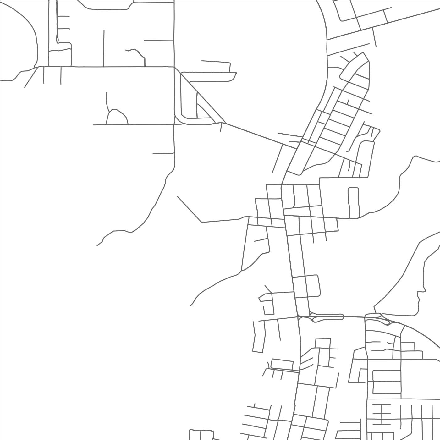 ROAD MAP OF SECO MINES, TEXAS BY MAPBAKES