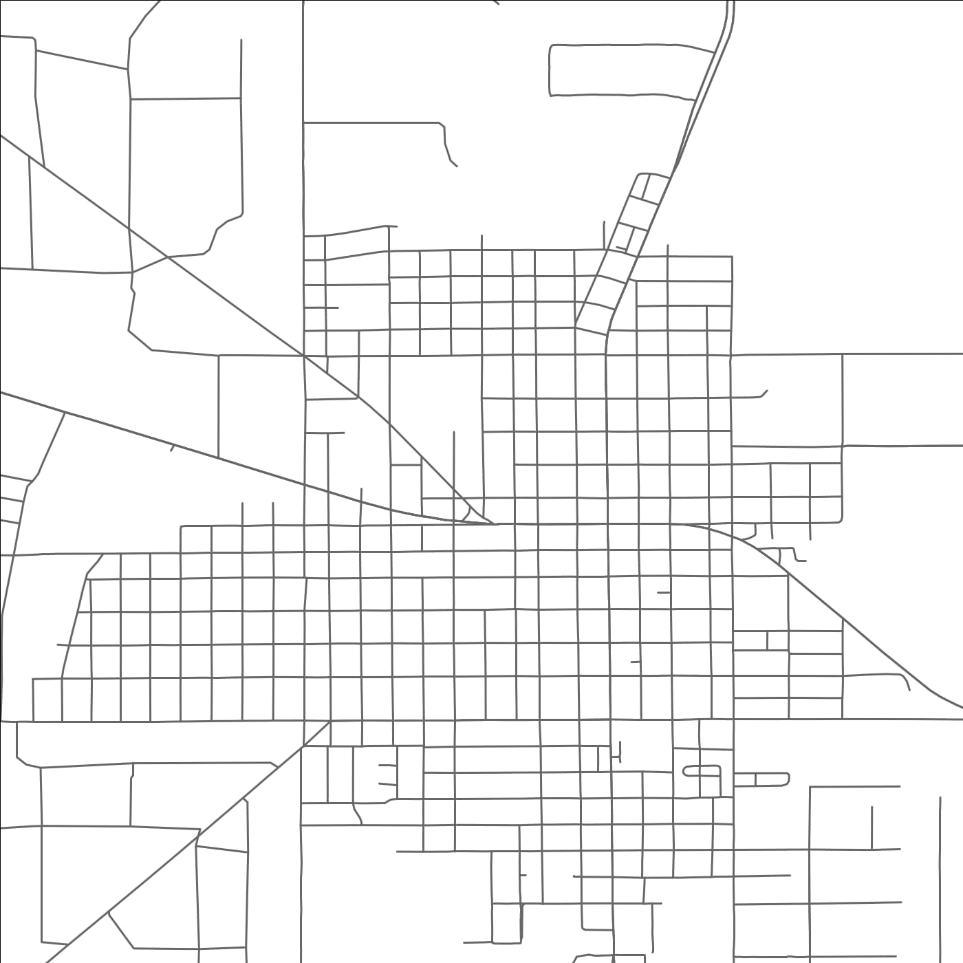 ROAD MAP OF SEMINOLE, TEXAS BY MAPBAKES