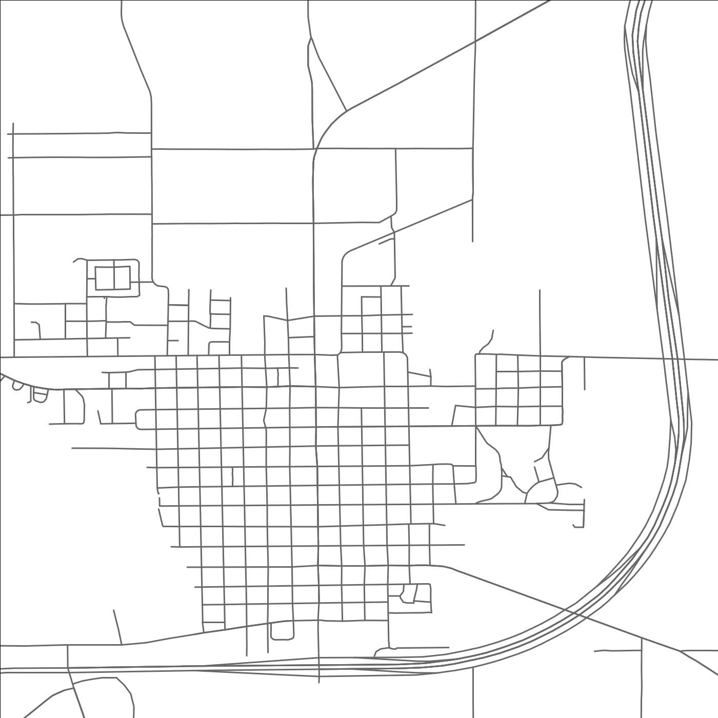 ROAD MAP OF SEYMOUR, TEXAS BY MAPBAKES