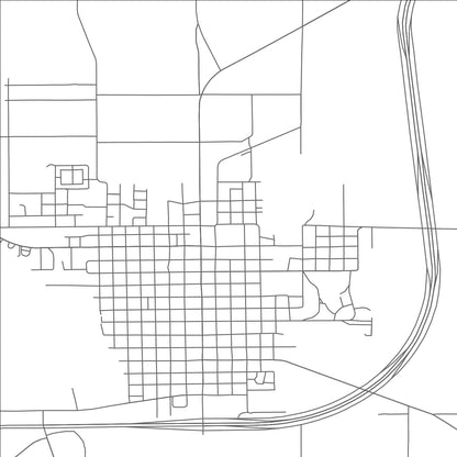 ROAD MAP OF SEYMOUR, TEXAS BY MAPBAKES