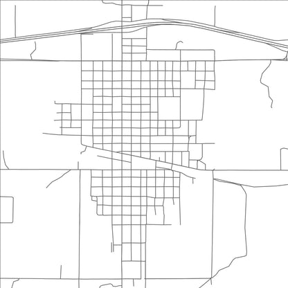 ROAD MAP OF SHAMROCK, TEXAS BY MAPBAKES