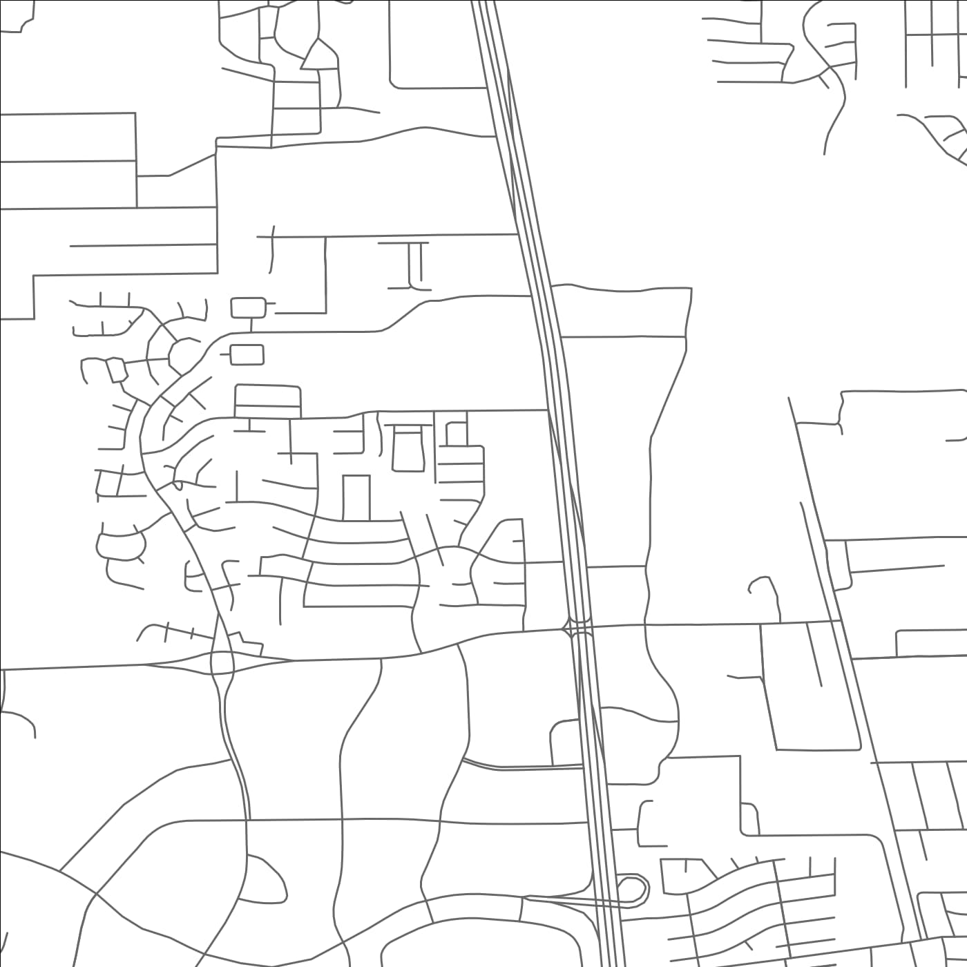 ROAD MAP OF SHENANDOAH, TEXAS BY MAPBAKES