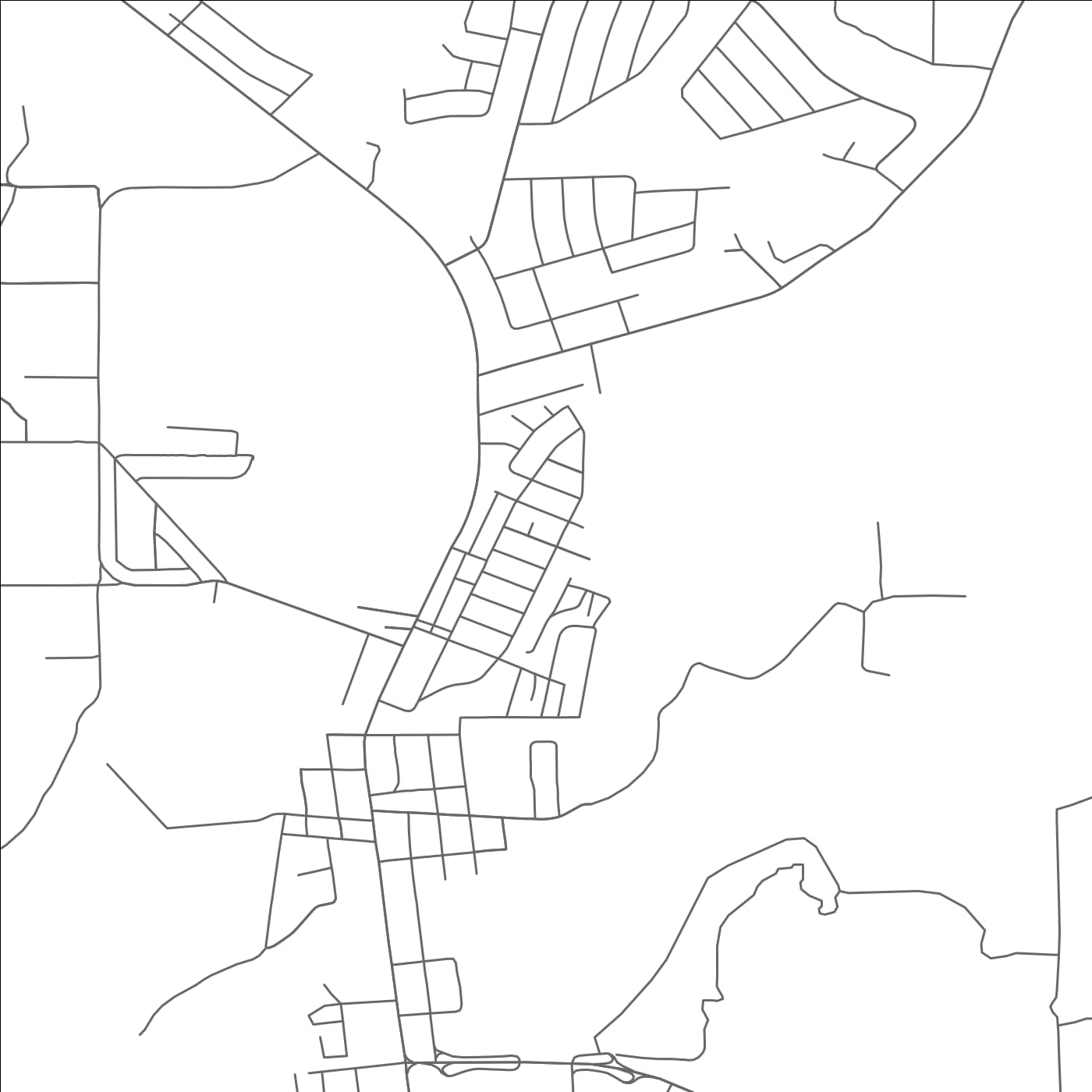 ROAD MAP OF SIESTA ACRES, TEXAS BY MAPBAKES