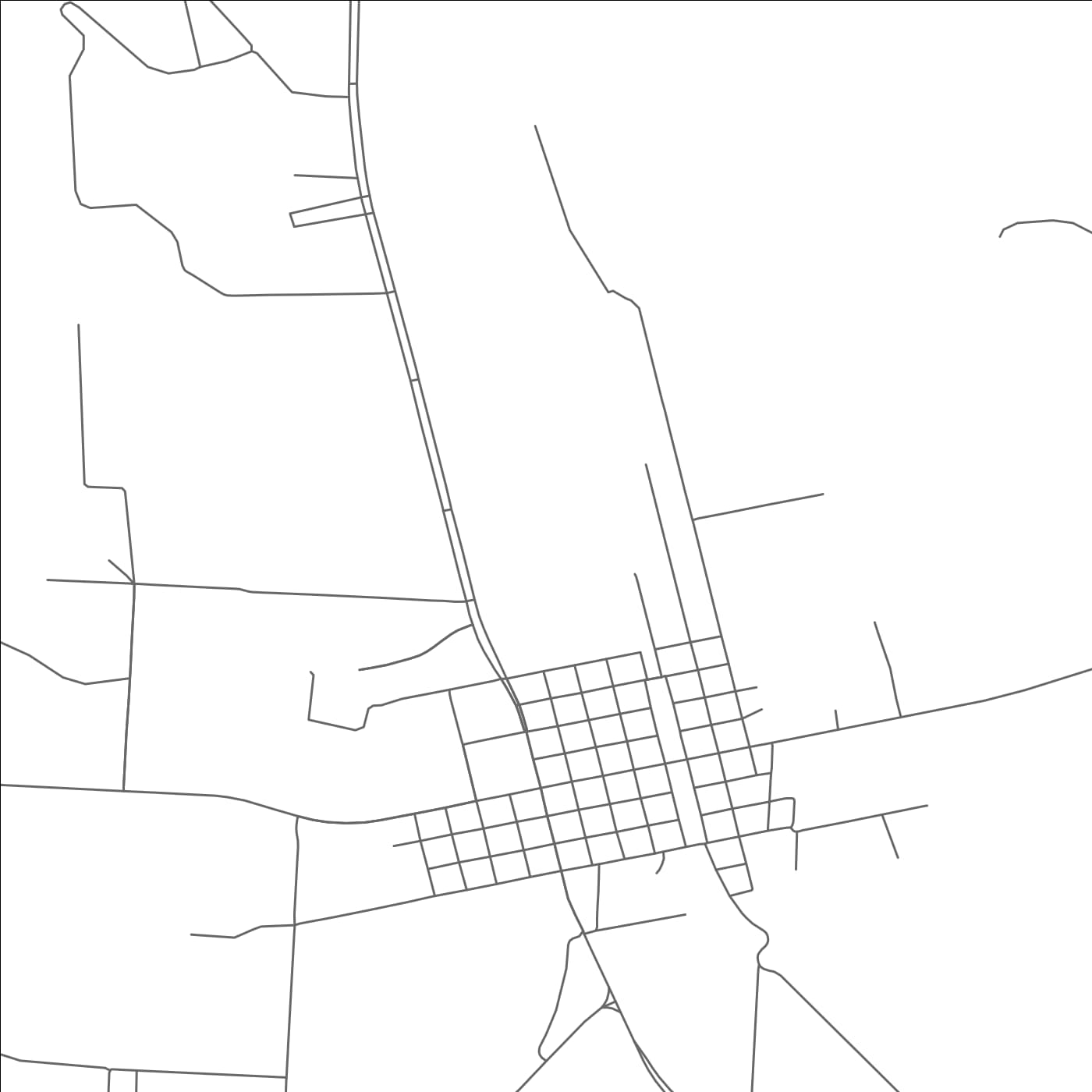 ROAD MAP OF SKIDMORE, TEXAS BY MAPBAKES