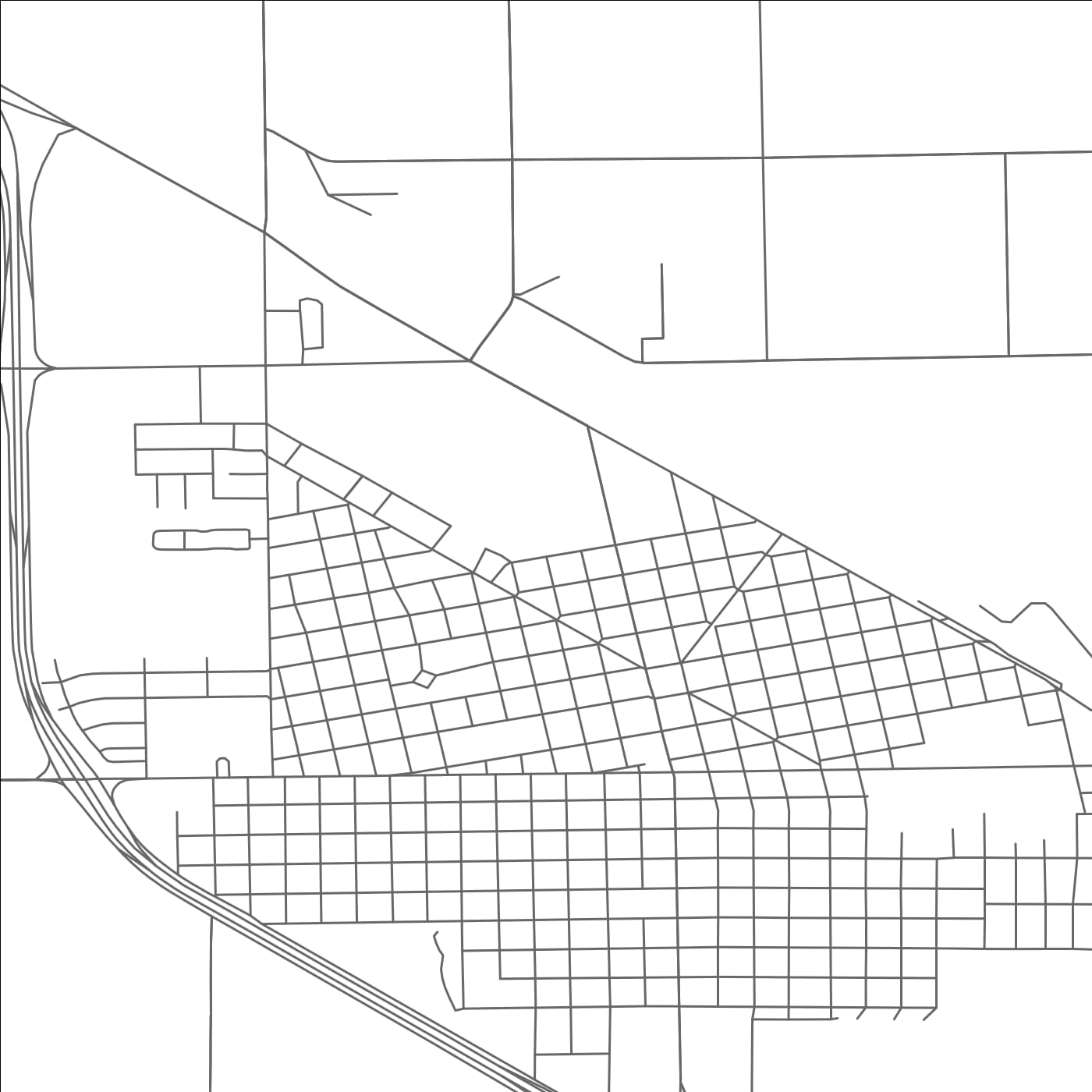 ROAD MAP OF SLATON, TEXAS BY MAPBAKES