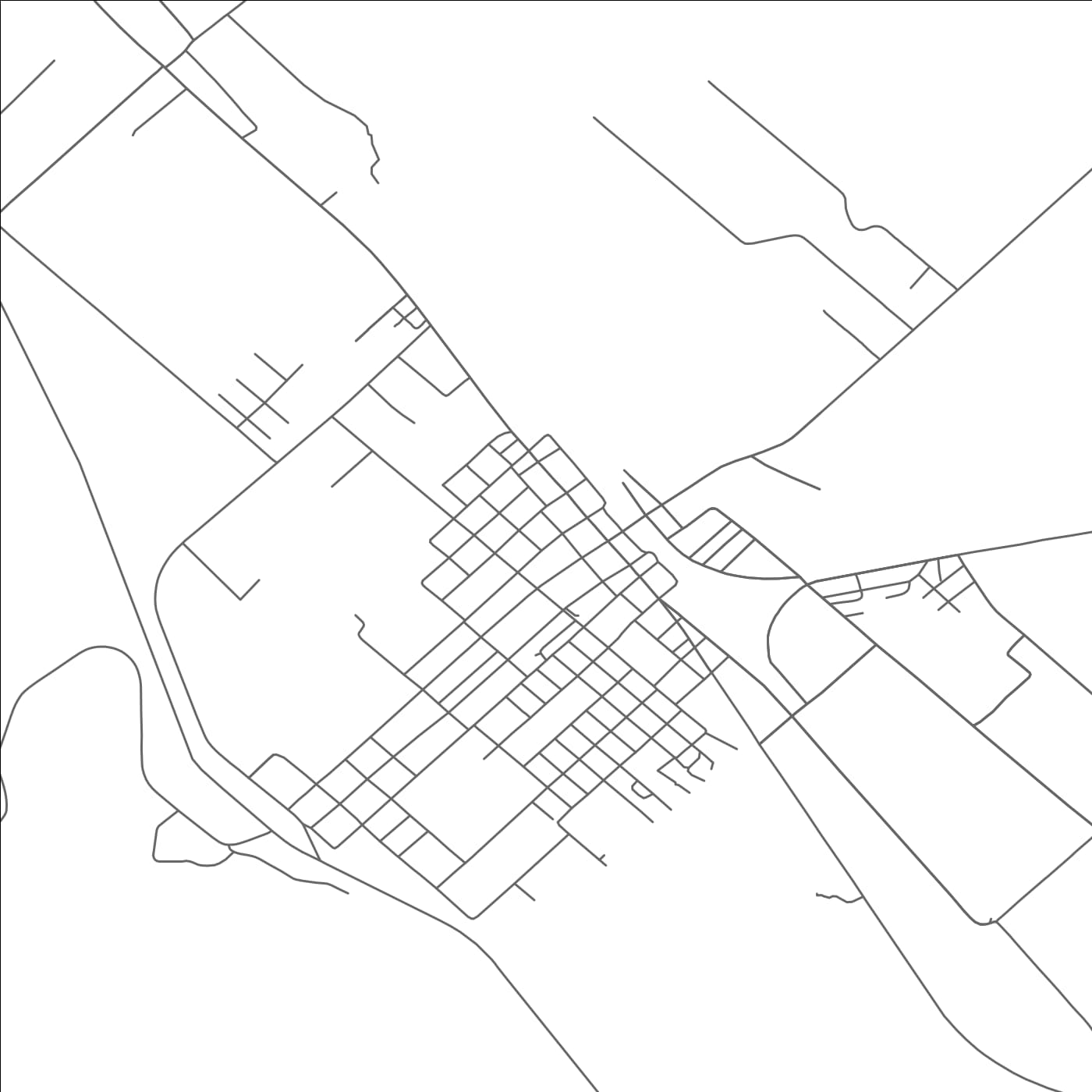 ROAD MAP OF SOMERVILLE, TEXAS BY MAPBAKES