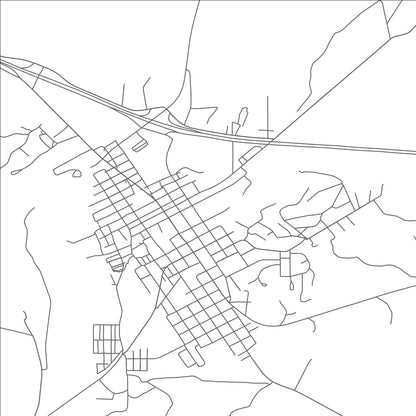 ROAD MAP OF SONORA, TEXAS BY MAPBAKES