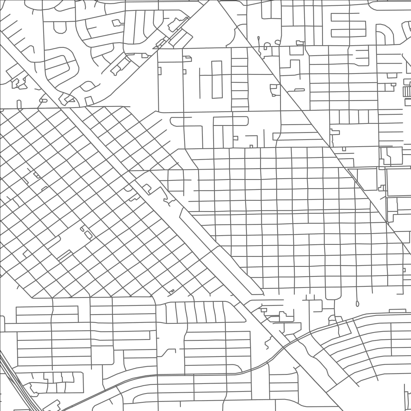 ROAD MAP OF SOUTH HOUSTON, TEXAS BY MAPBAKES