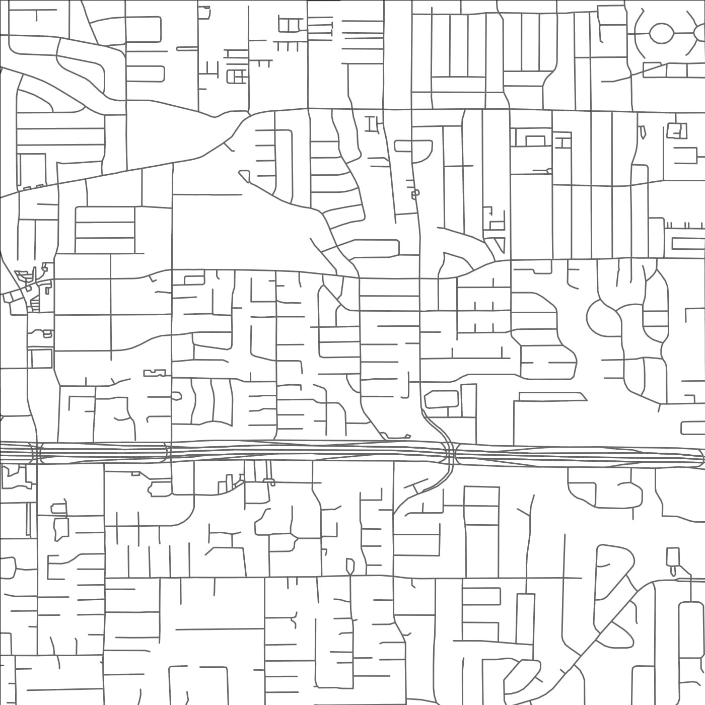 ROAD MAP OF SPRING VALLEY VILLAGE, TEXAS BY MAPBAKES