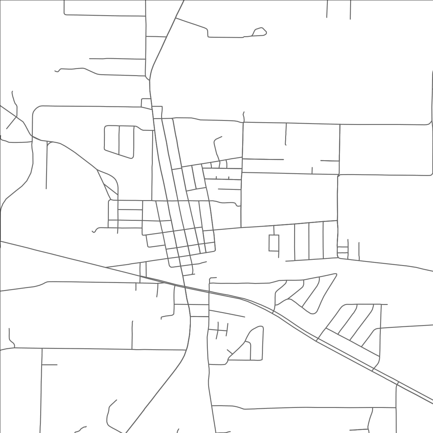 ROAD MAP OF SPRINGTOWN, TEXAS BY MAPBAKES