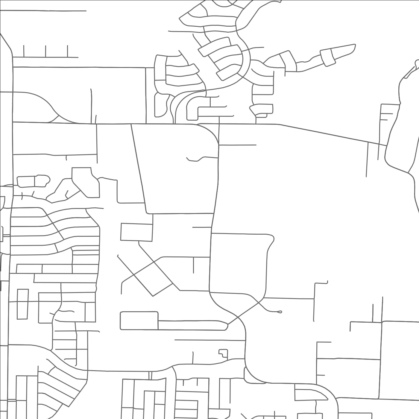 ROAD MAP OF ST. PAUL, TEXAS BY MAPBAKES