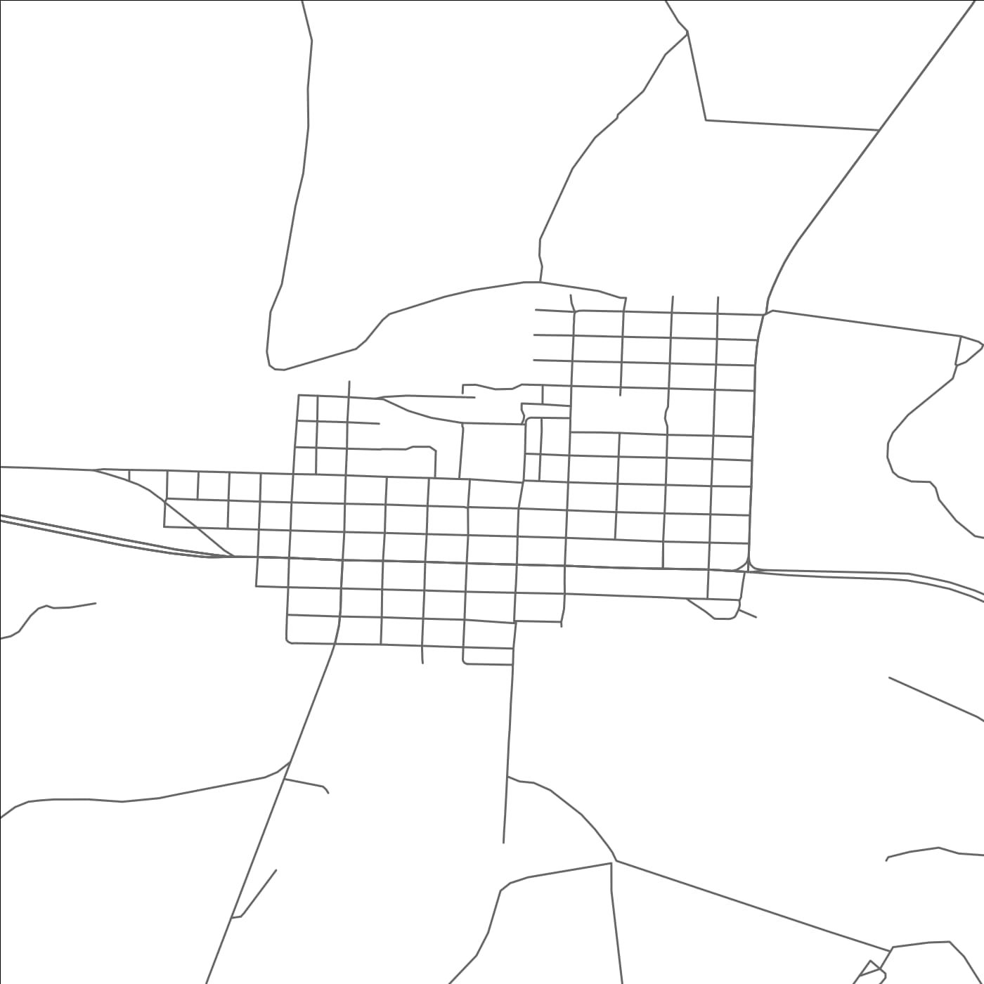 ROAD MAP OF STERLING CITY, TEXAS BY MAPBAKES