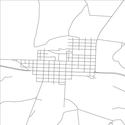 ROAD MAP OF STERLING CITY, TEXAS BY MAPBAKES