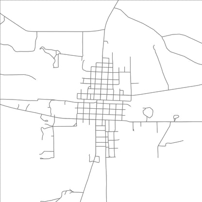 ROAD MAP OF STRAWN, TEXAS BY MAPBAKES