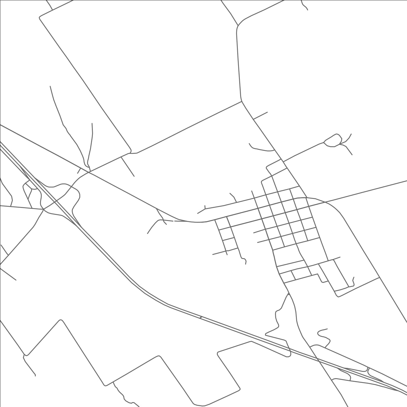 ROAD MAP OF STREETMAN, TEXAS BY MAPBAKES