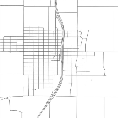 ROAD MAP OF TAHOKA, TEXAS BY MAPBAKES