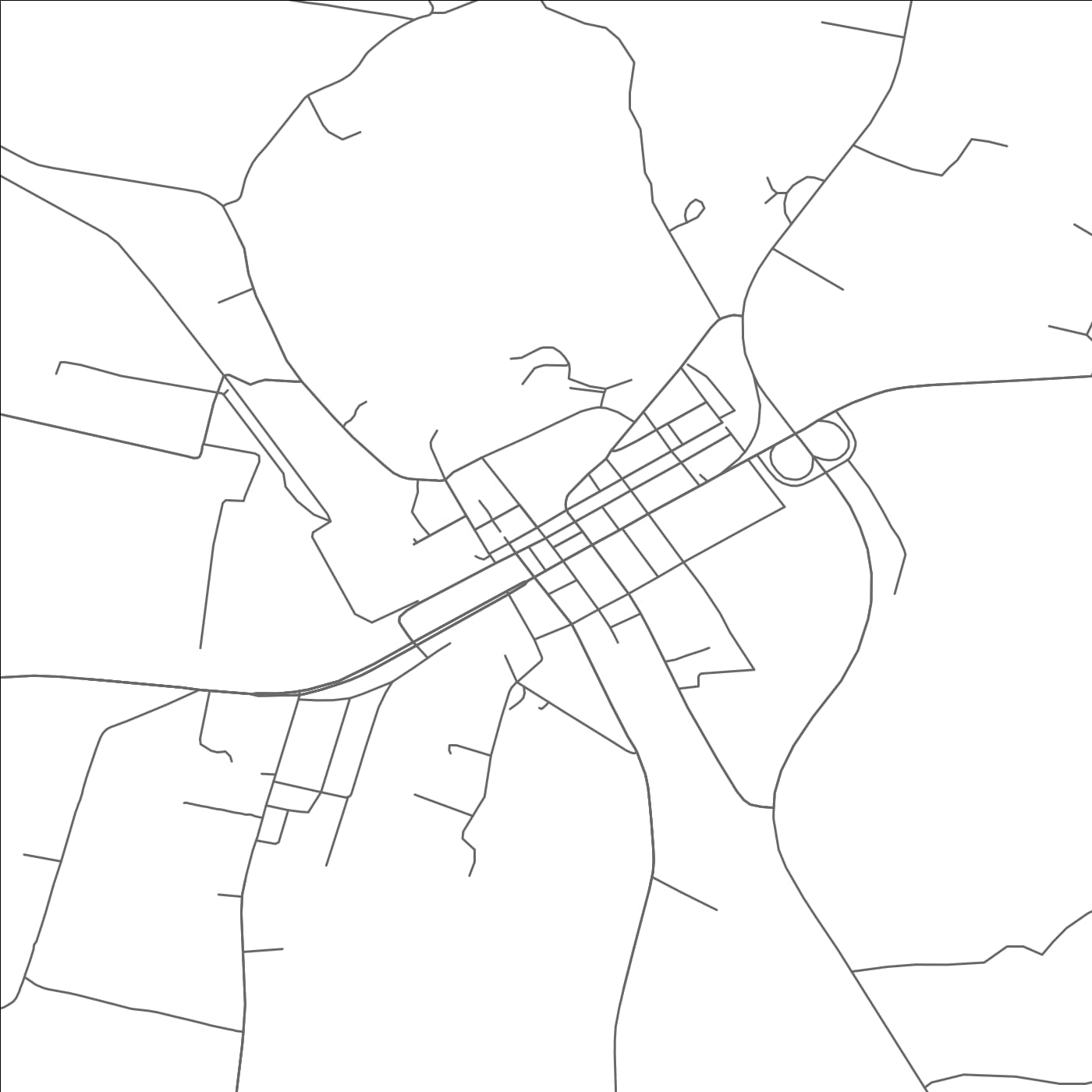 ROAD MAP OF TENAHA, TEXAS BY MAPBAKES