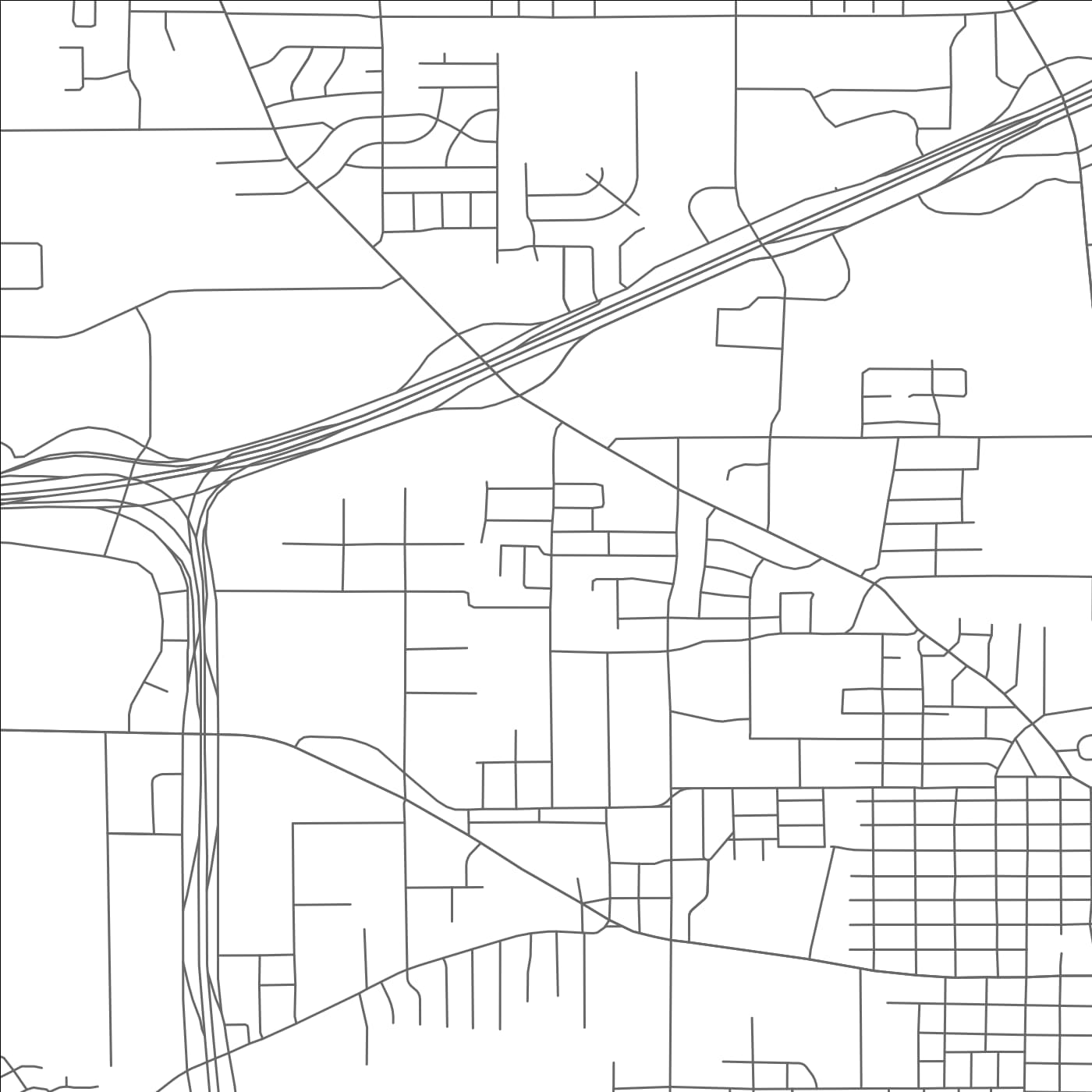 ROAD MAP OF TEXARKANA, TEXAS BY MAPBAKES