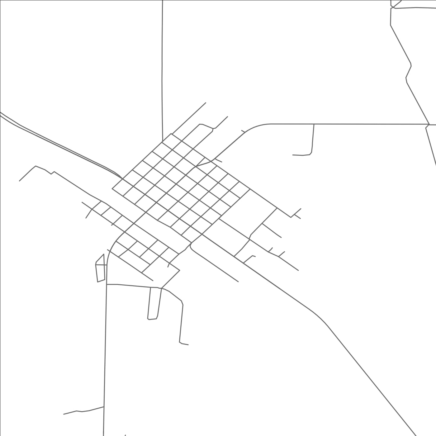 ROAD MAP OF TEXLINE, TEXAS BY MAPBAKES