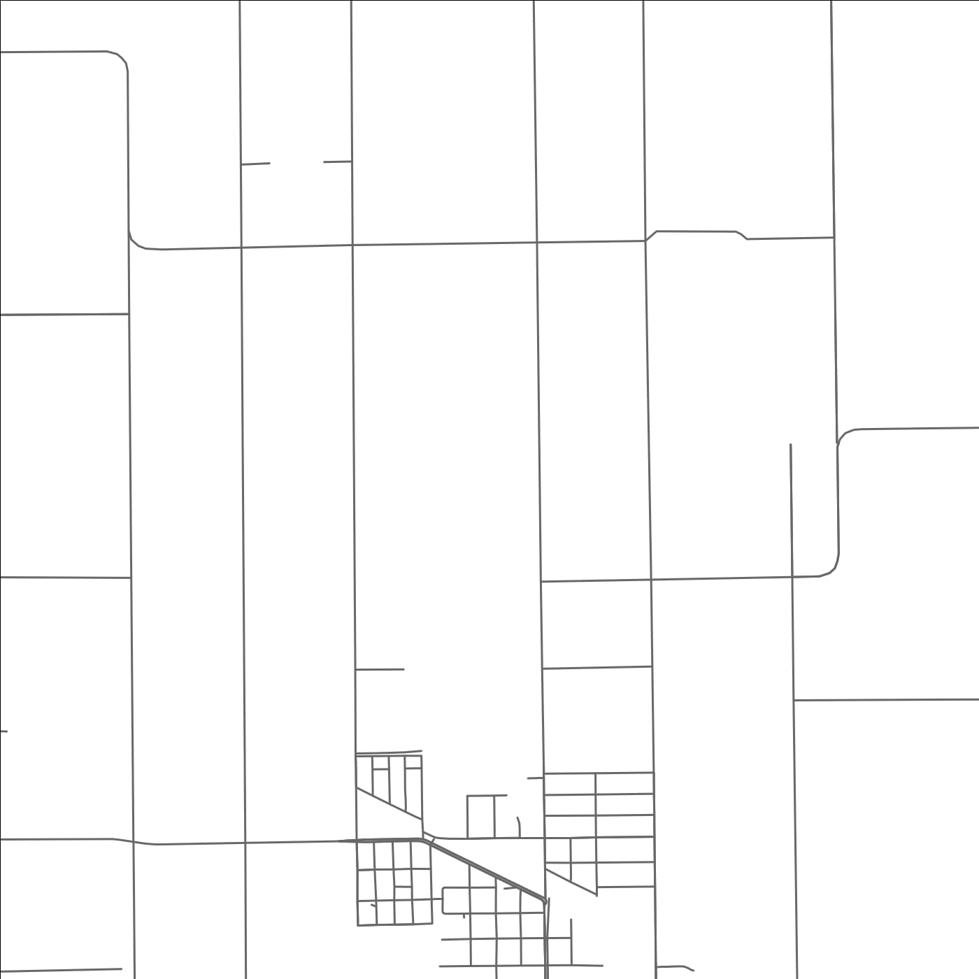 ROAD MAP OF TIERRA BONITA, TEXAS BY MAPBAKES