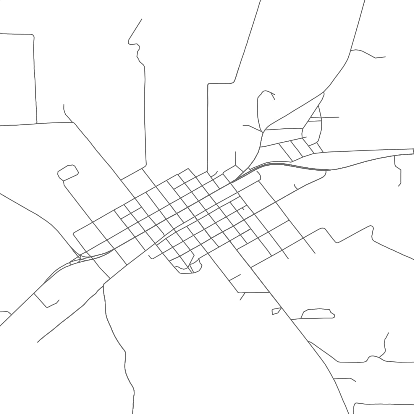 ROAD MAP OF TIMPSON, TEXAS BY MAPBAKES