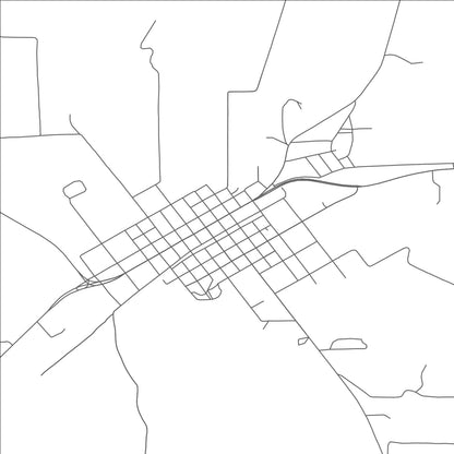 ROAD MAP OF TIMPSON, TEXAS BY MAPBAKES