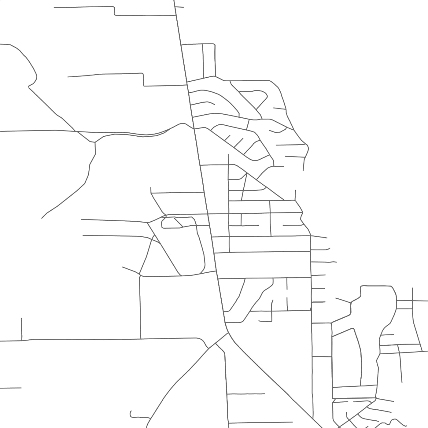 ROAD MAP OF TODD MISSION, TEXAS BY MAPBAKES