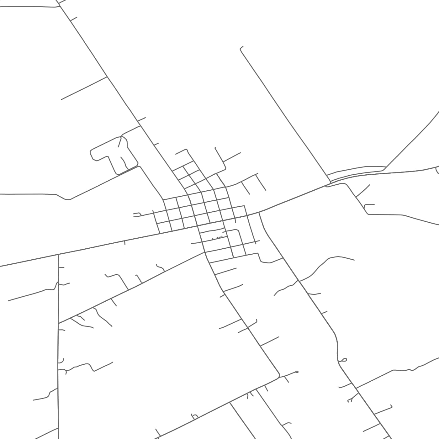 ROAD MAP OF TOLAR, TEXAS BY MAPBAKES