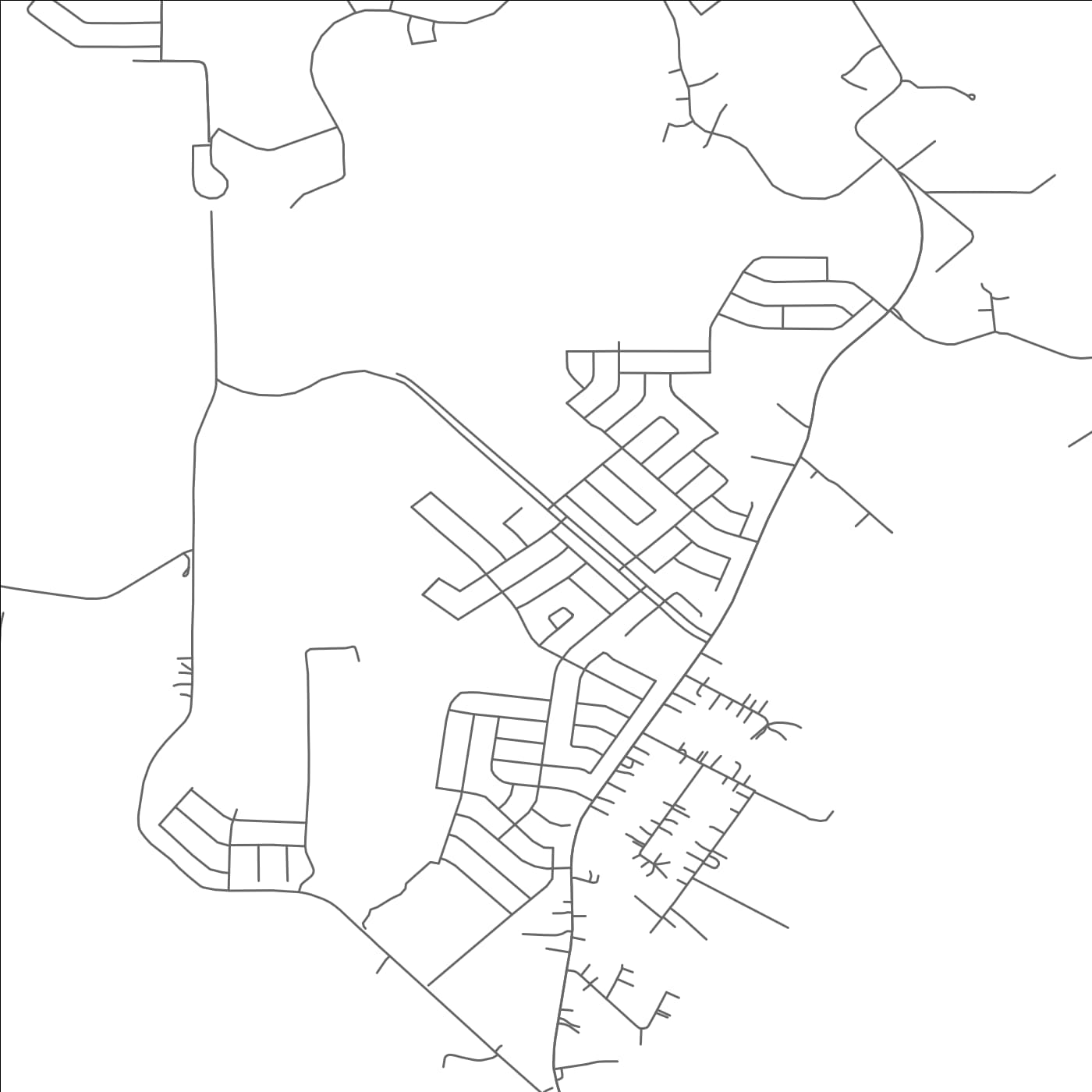 ROAD MAP OF TRAVIS RANCH, TEXAS BY MAPBAKES