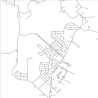 ROAD MAP OF TRAVIS RANCH, TEXAS BY MAPBAKES