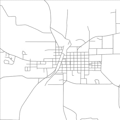 ROAD MAP OF TROUP, TEXAS BY MAPBAKES